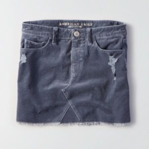 American Eagle AEO Vintage Hi-Rise Corduroy Skirt